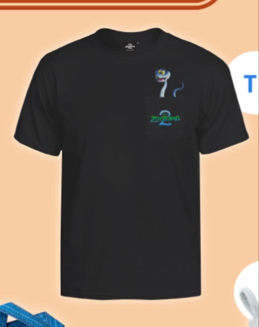 ズートピア2 Tシャツ Mサイズ 黒