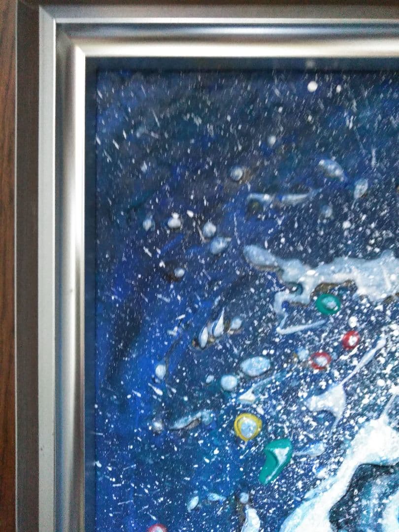 日本画　創作画　頭の中に住む宇宙