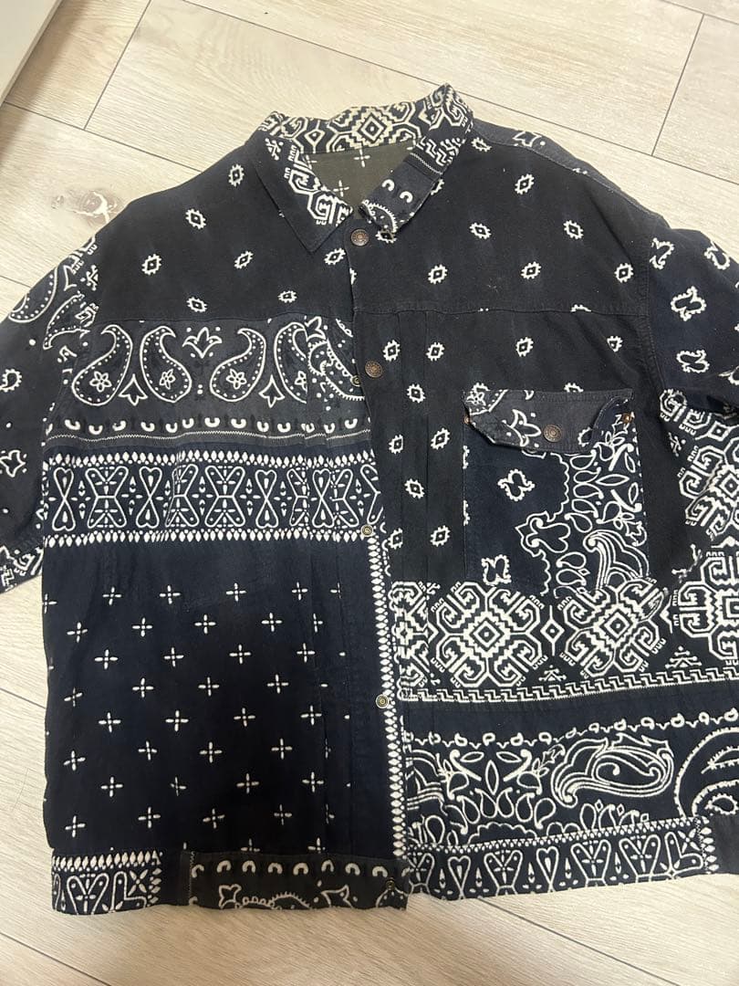 kapital キャピタル ネル リバーシブルバンダナ ジャケット　サイズ3