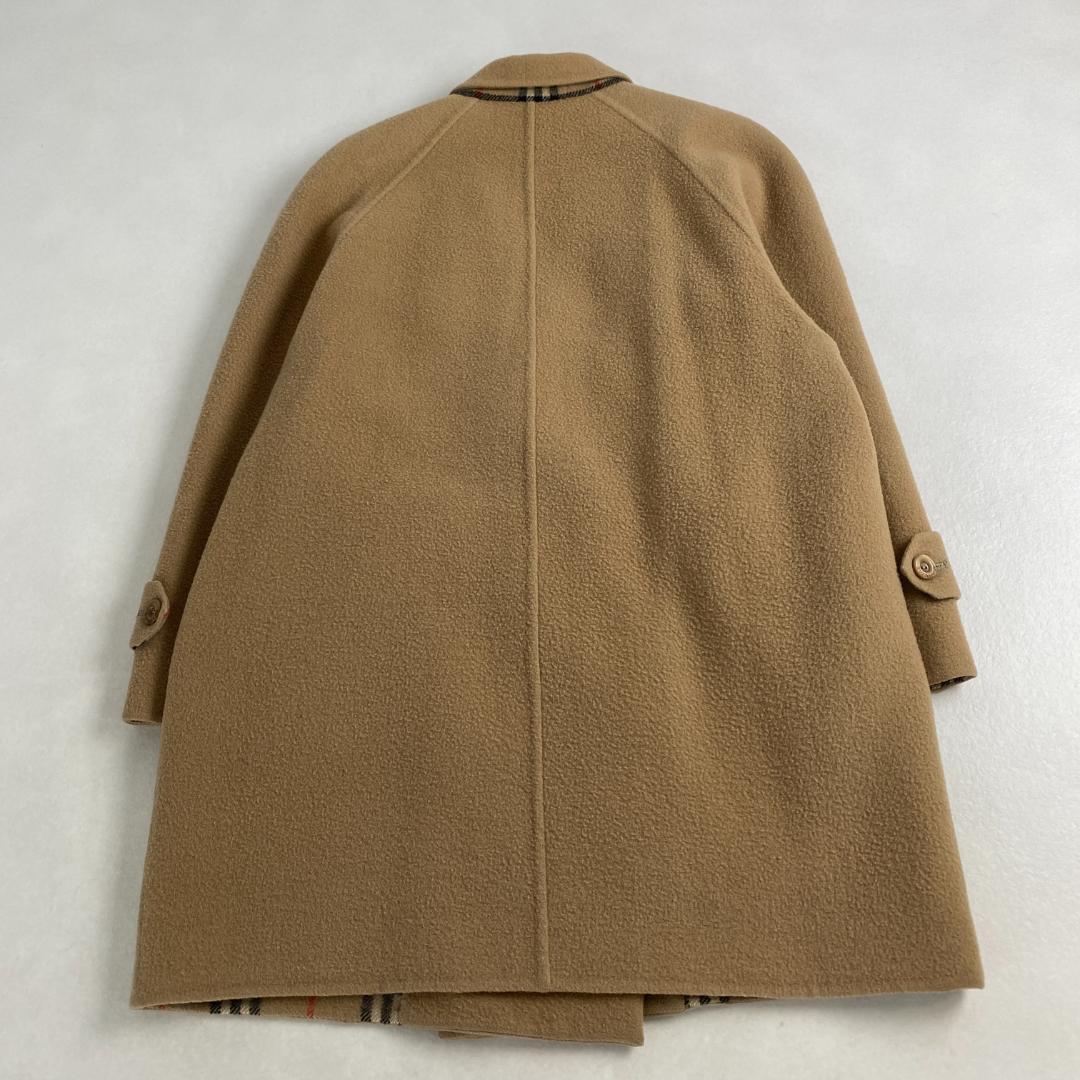バーバリー　チェスターコート　ダブルフェイス　ノバチェック　ベージュ　ウール