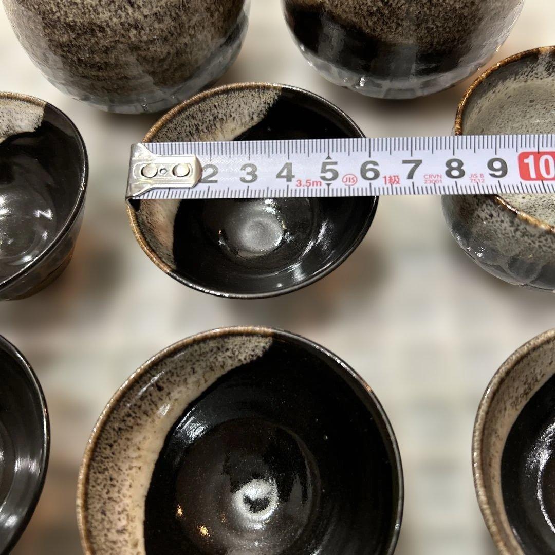 堤焼　徳利とお猪口　仙台　民芸　乾馬窯