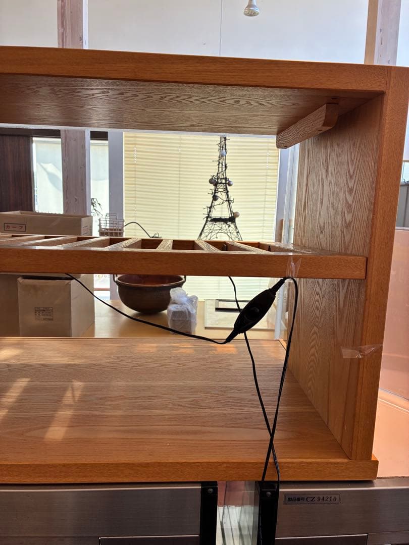 店舗用木製焼き立てショーケース 保冷無し