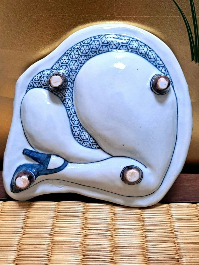 珍品　陶芸　作家物　松浦コータロー　コータロー　初期作品　色絵　美尻文　絵付師