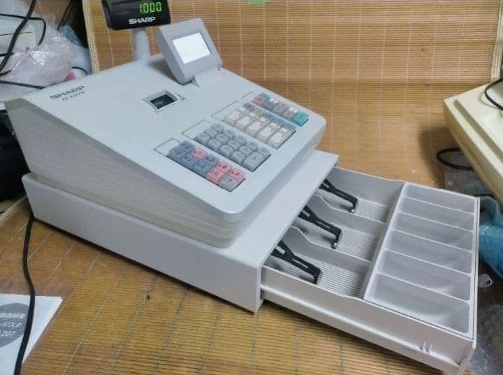 シャープレジスター　XE-A207　PC連携売上管理設定無料　231115