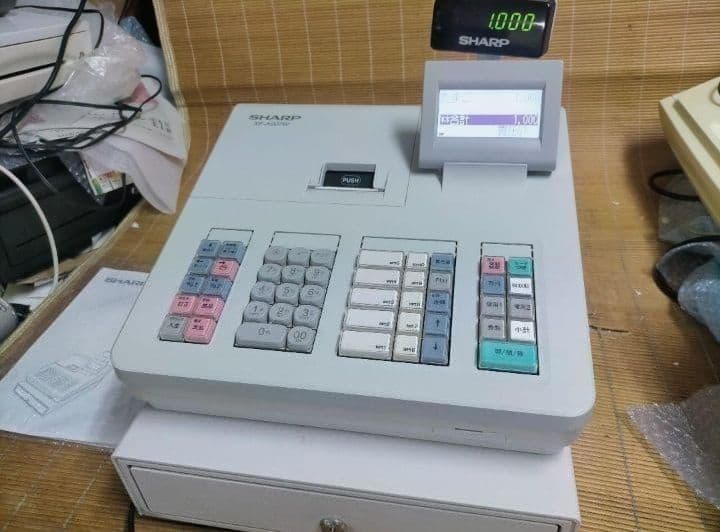 シャープレジスター　XE-A207　PC連携売上管理設定無料　231115