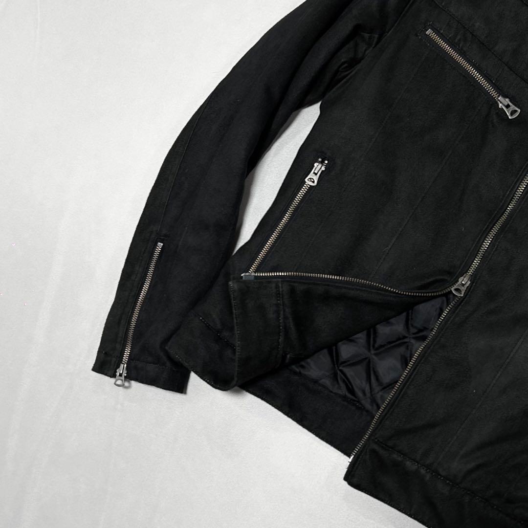 Tornado mart ベロア フェイクムートン ファー ライダース お兄系