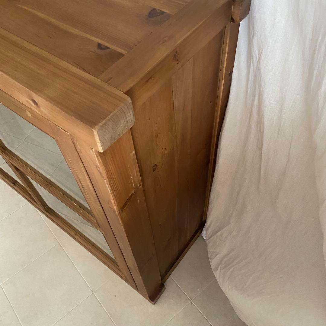 北欧　アンティーク　ガラス　キャビネット　ノットアンティークス　棚　サイドボード