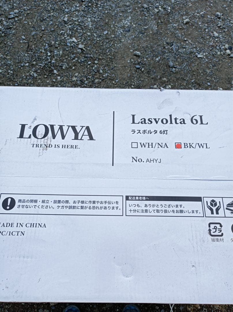 F1963【未開封】 LOWYA 照明器具　ラスボルタ 6灯