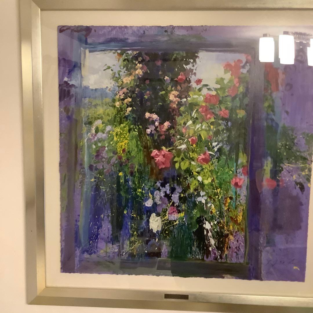 Ｊトレンツ・リャド【代表作ージベルニーのバラ】自筆サイン入り