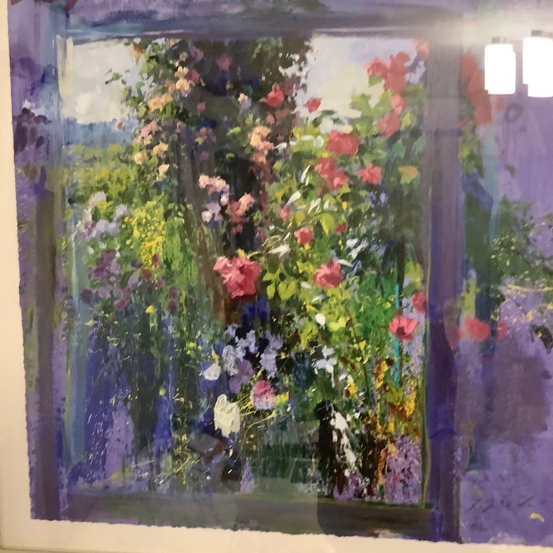 Ｊトレンツ・リャド【代表作ージベルニーのバラ】自筆サイン入り