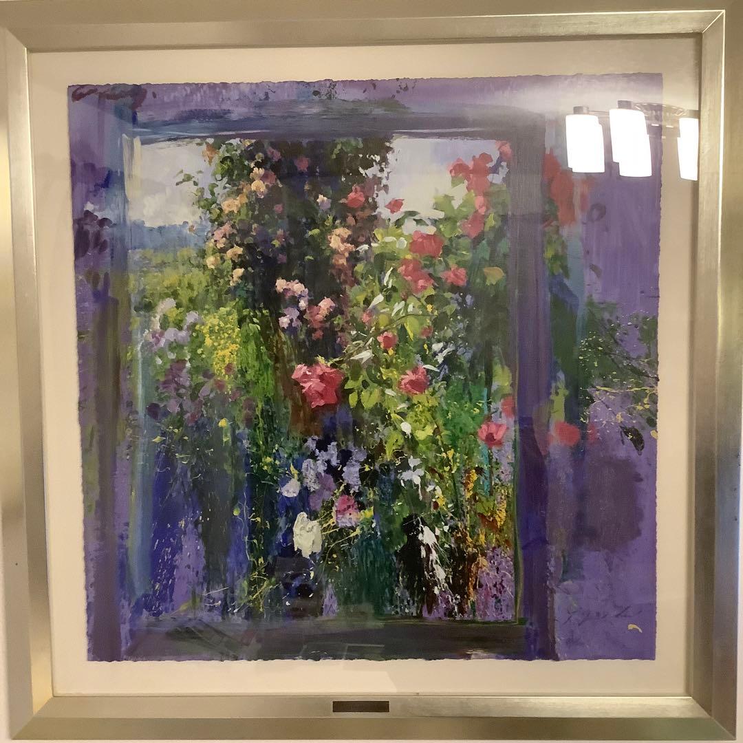 Ｊトレンツ・リャド【代表作ージベルニーのバラ】自筆サイン入り