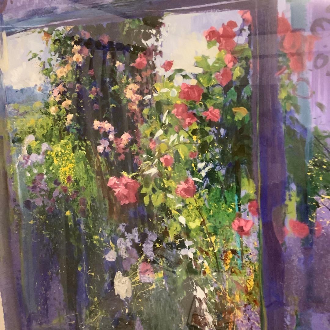 Ｊトレンツ・リャド【代表作ージベルニーのバラ】自筆サイン入り