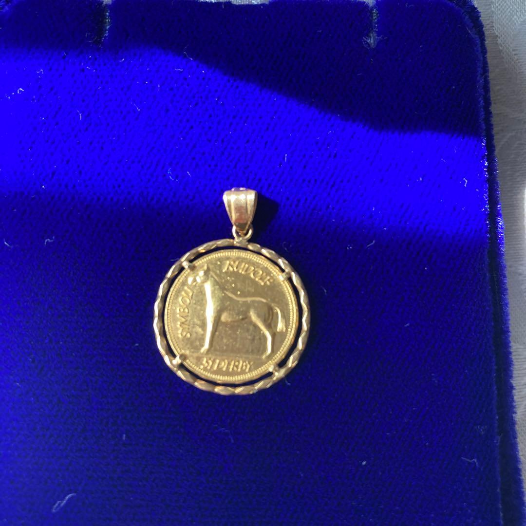 シンボリルドルフ　ダービー優勝記念純金メダル