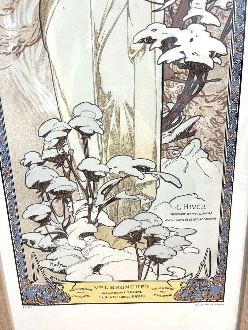 ミュシャ 四季 冬 Circle Fine Art Corporation