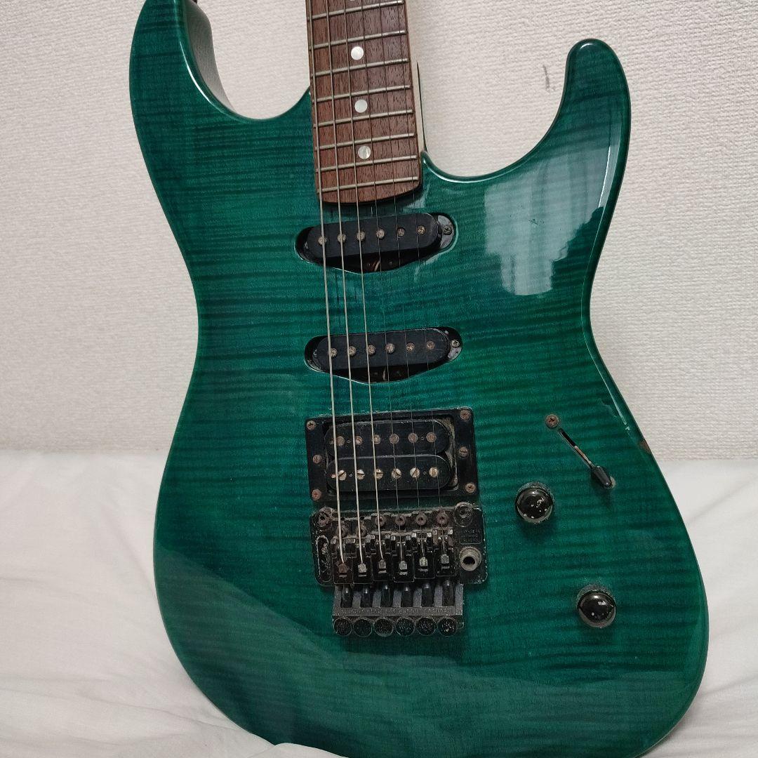 AIRCRAFT グリーンエレキギター　ジャンク