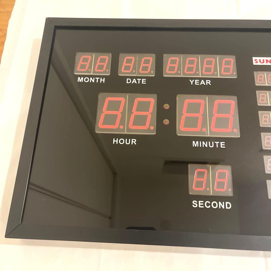 廃盤　JDL LED CLOCK デジタル壁掛け時計 カレンダー