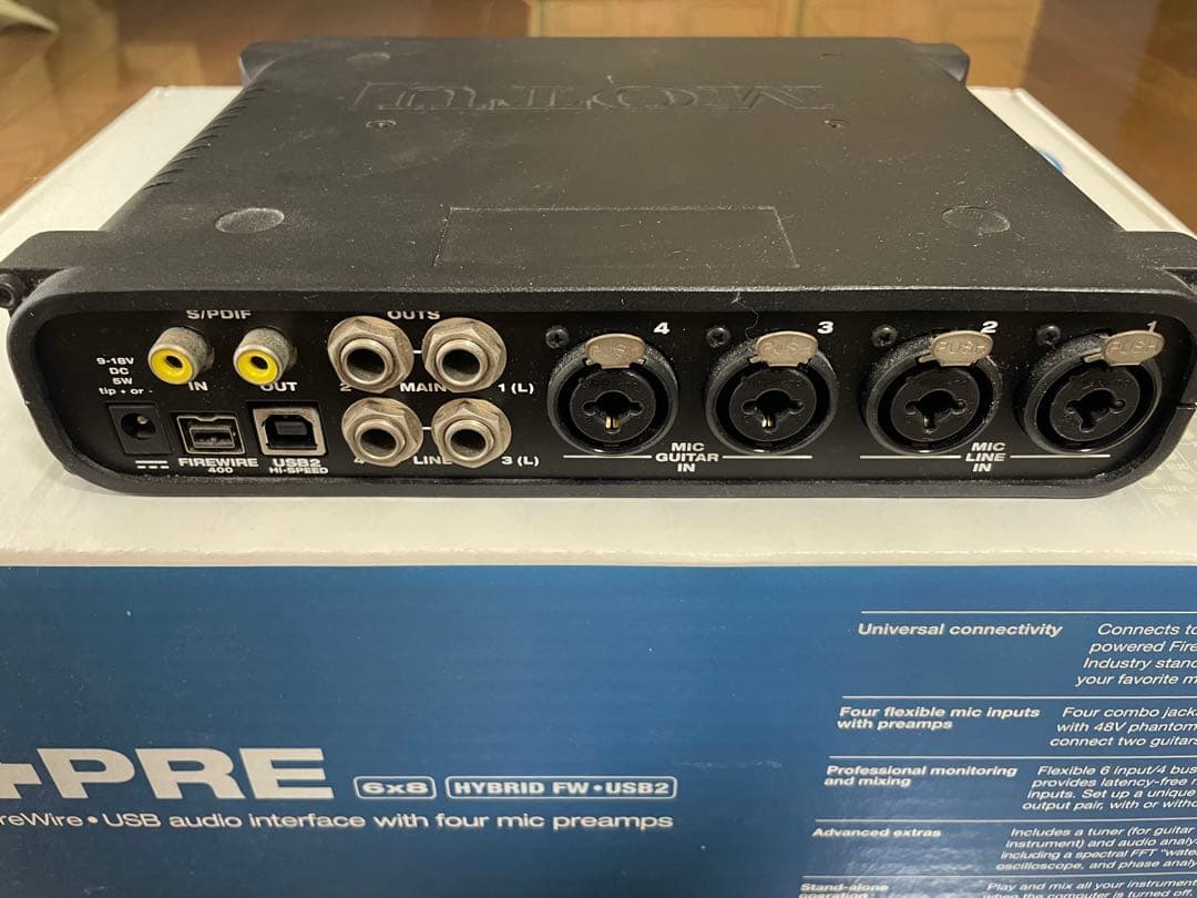 MOTU 4PRE 6イン8アウト オーディオインターフェイス