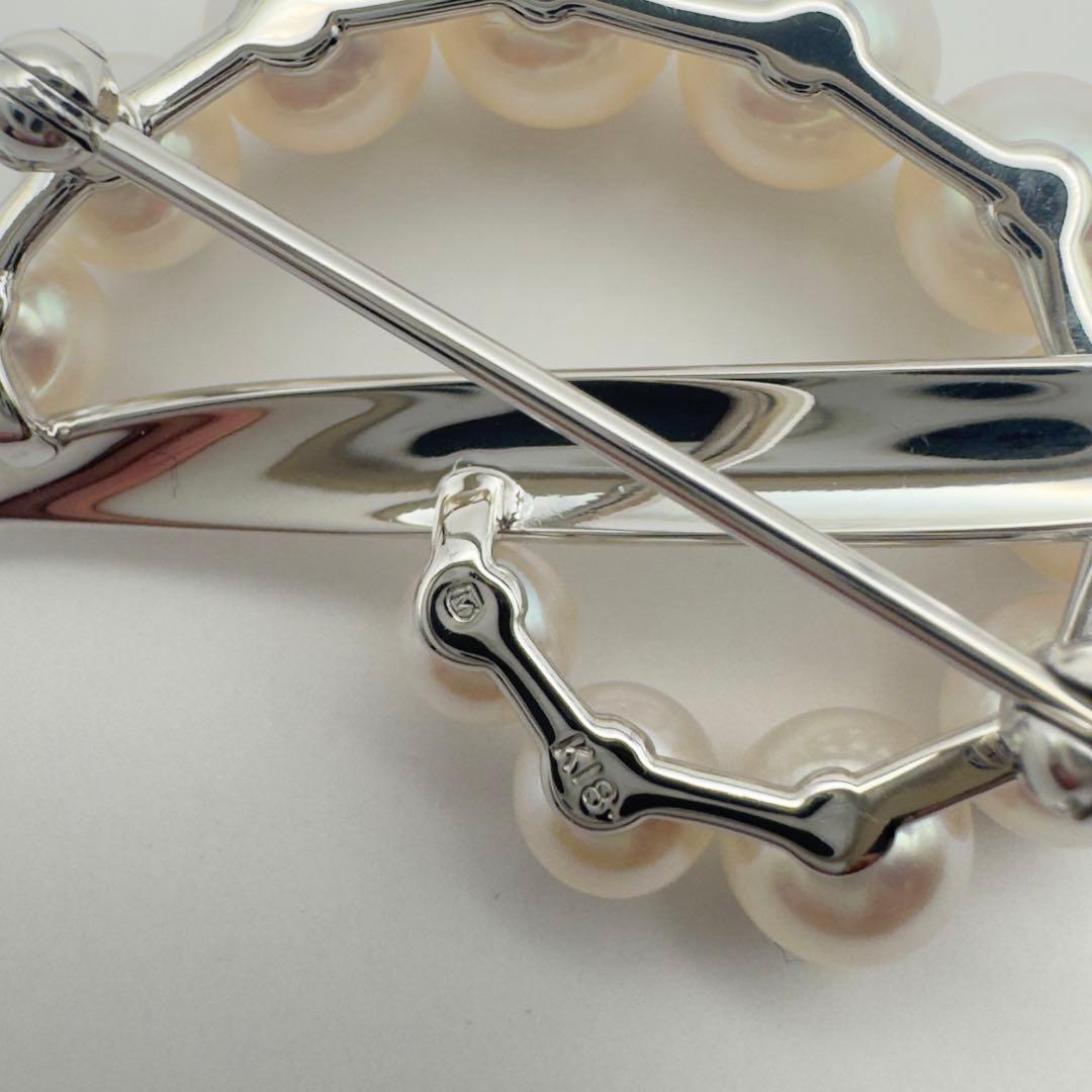 ✨美品✨ミキモト　K18 ブローチ