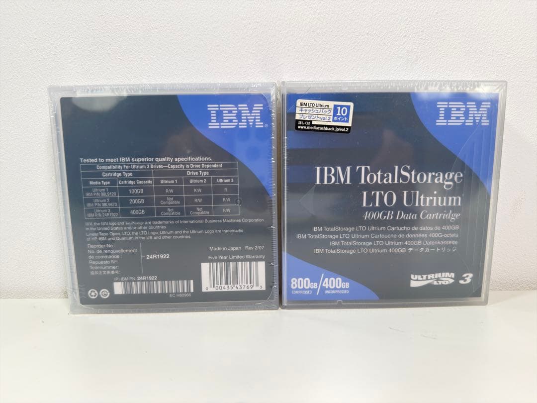 IBM LTO-3 Ultrium-3 10巻セット