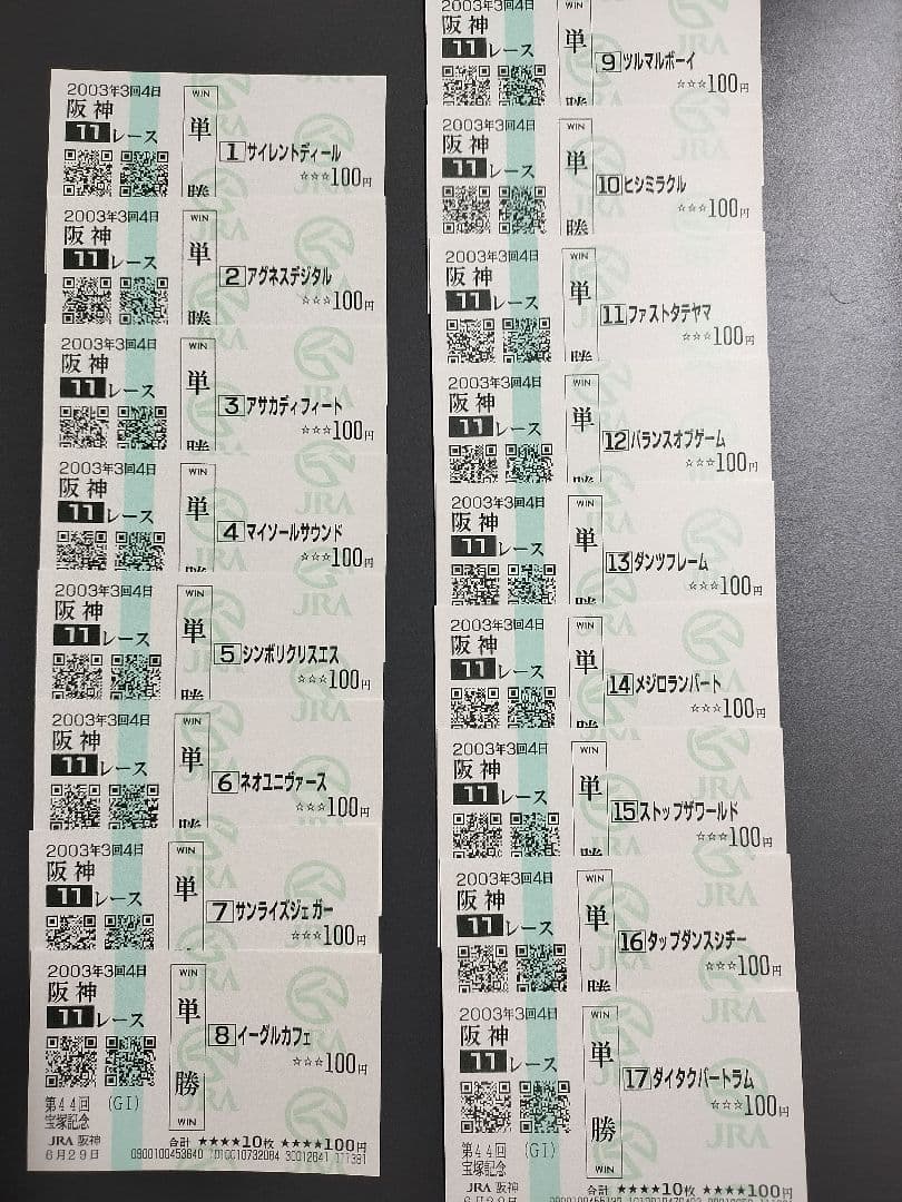 ★超希少★ウマ娘馬券★ 第44回宝塚記念 ヒシミラクル