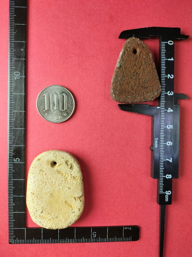 装身具セット(出土品)新石器時代(縄文時代中期？約6000年前〜)2点セット