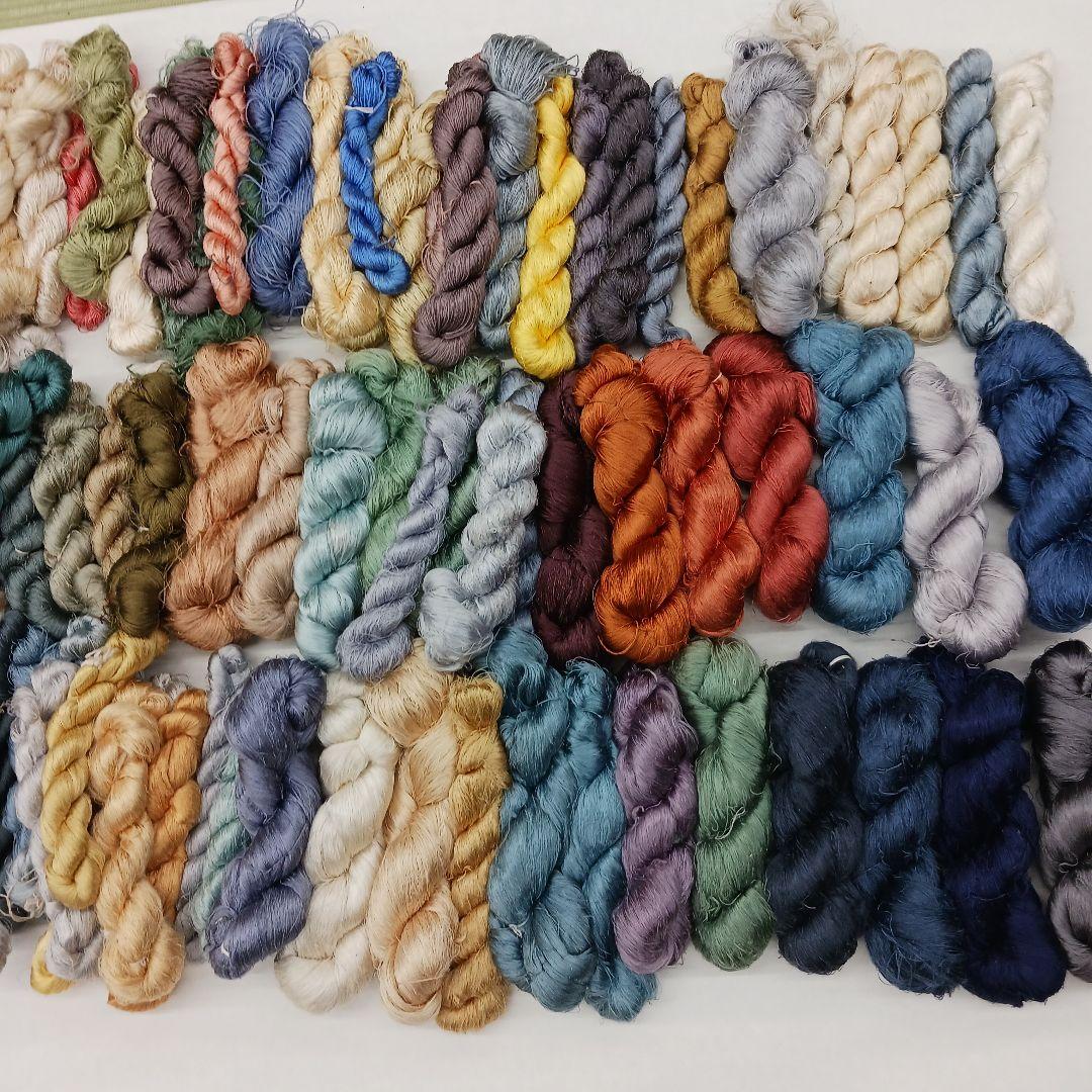 織物、組紐、刺繍手芸用絹糸わけあり