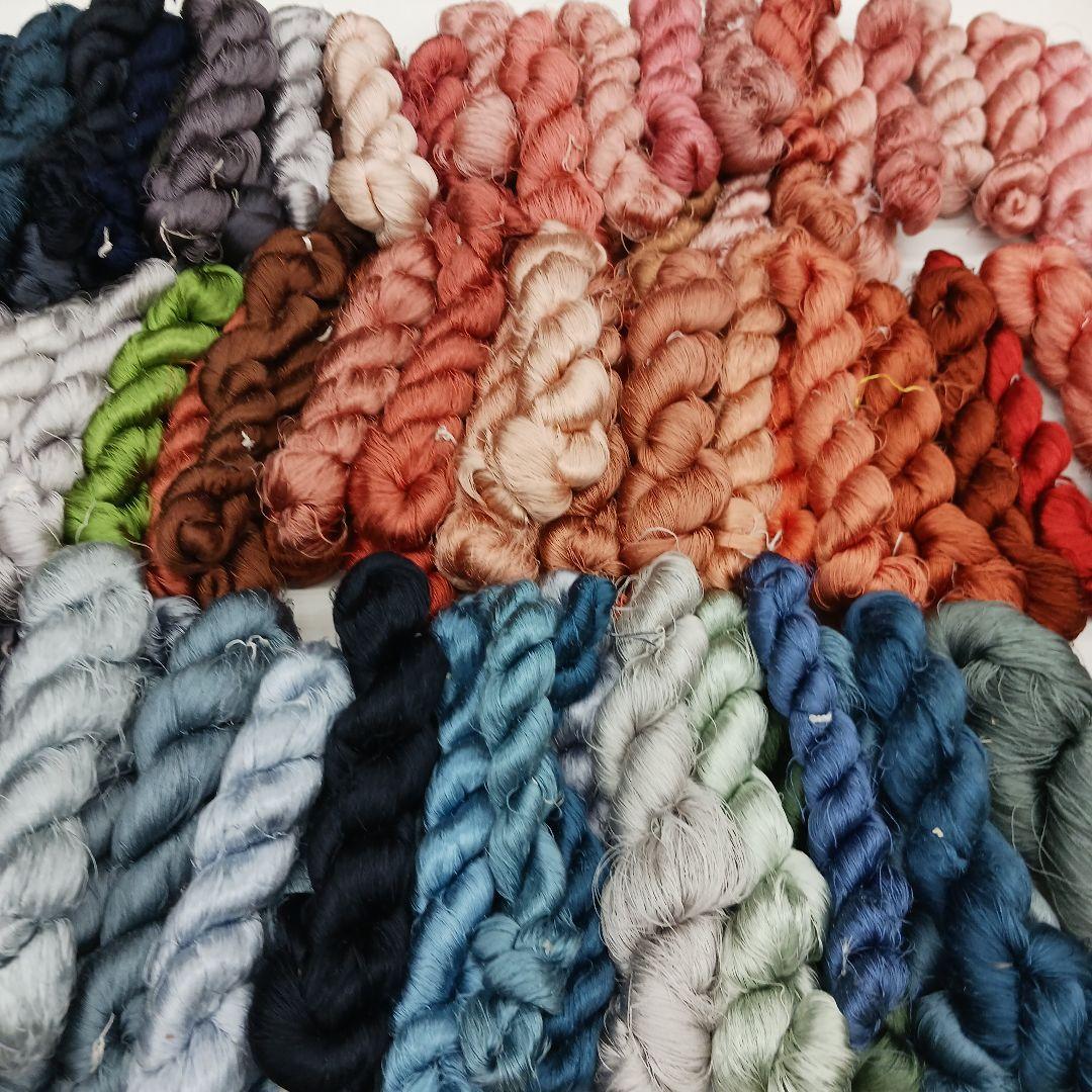 織物、組紐、刺繍手芸用絹糸わけあり