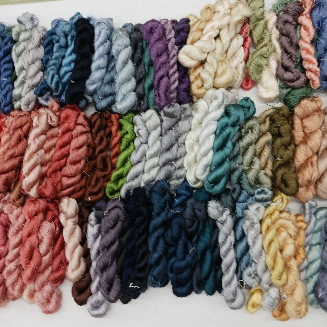 織物、組紐、刺繍手芸用絹糸わけあり
