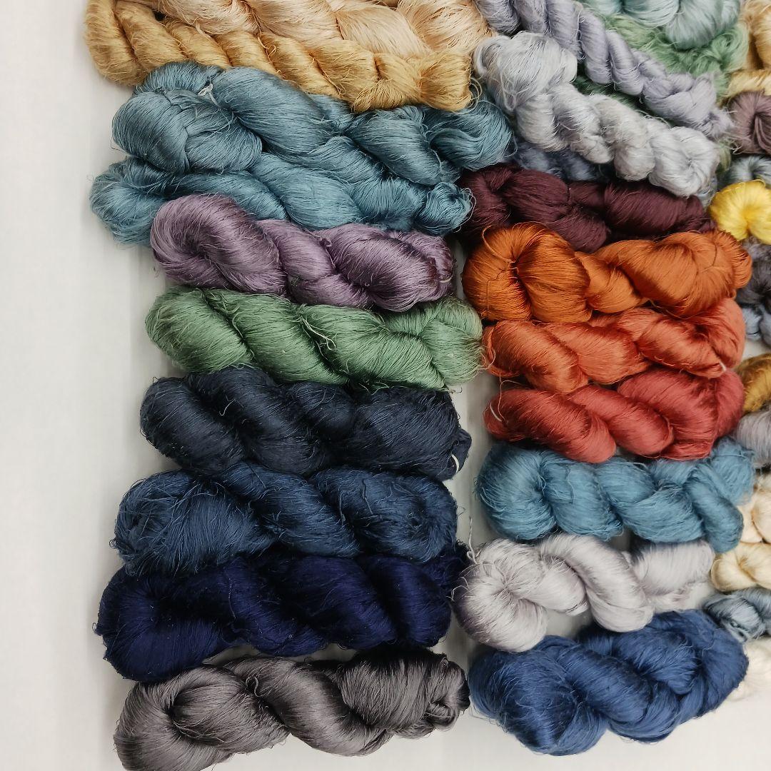 織物、組紐、刺繍手芸用絹糸わけあり