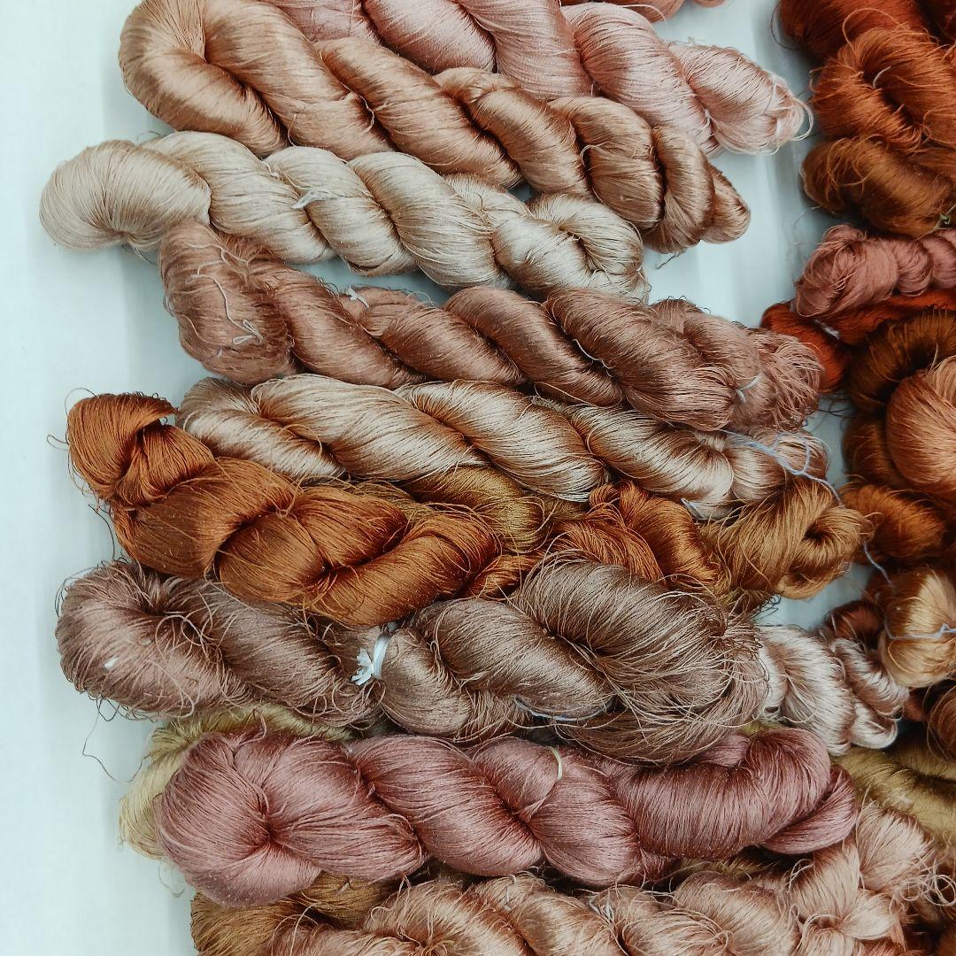 織物、組紐、刺繍手芸用絹糸わけあり