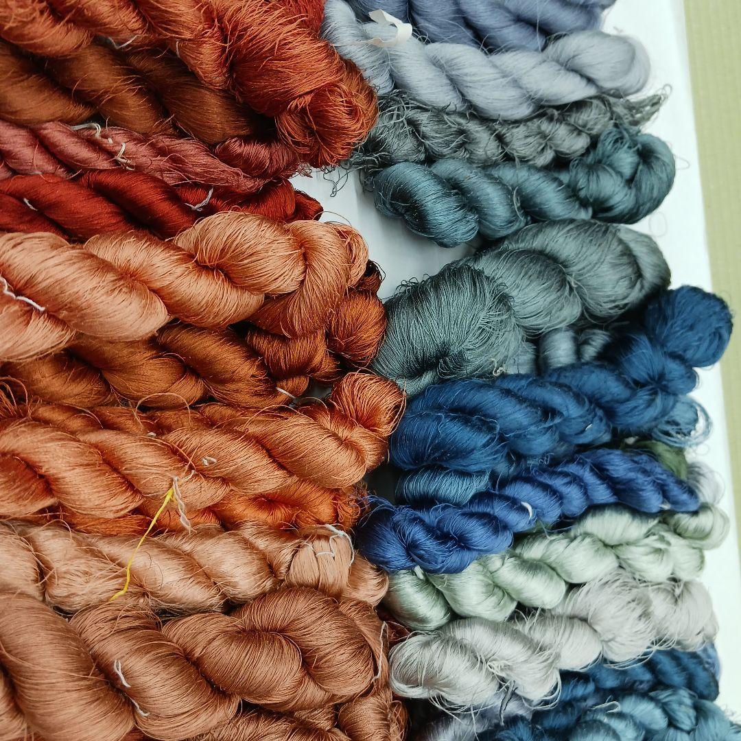 織物、組紐、刺繍手芸用絹糸わけあり