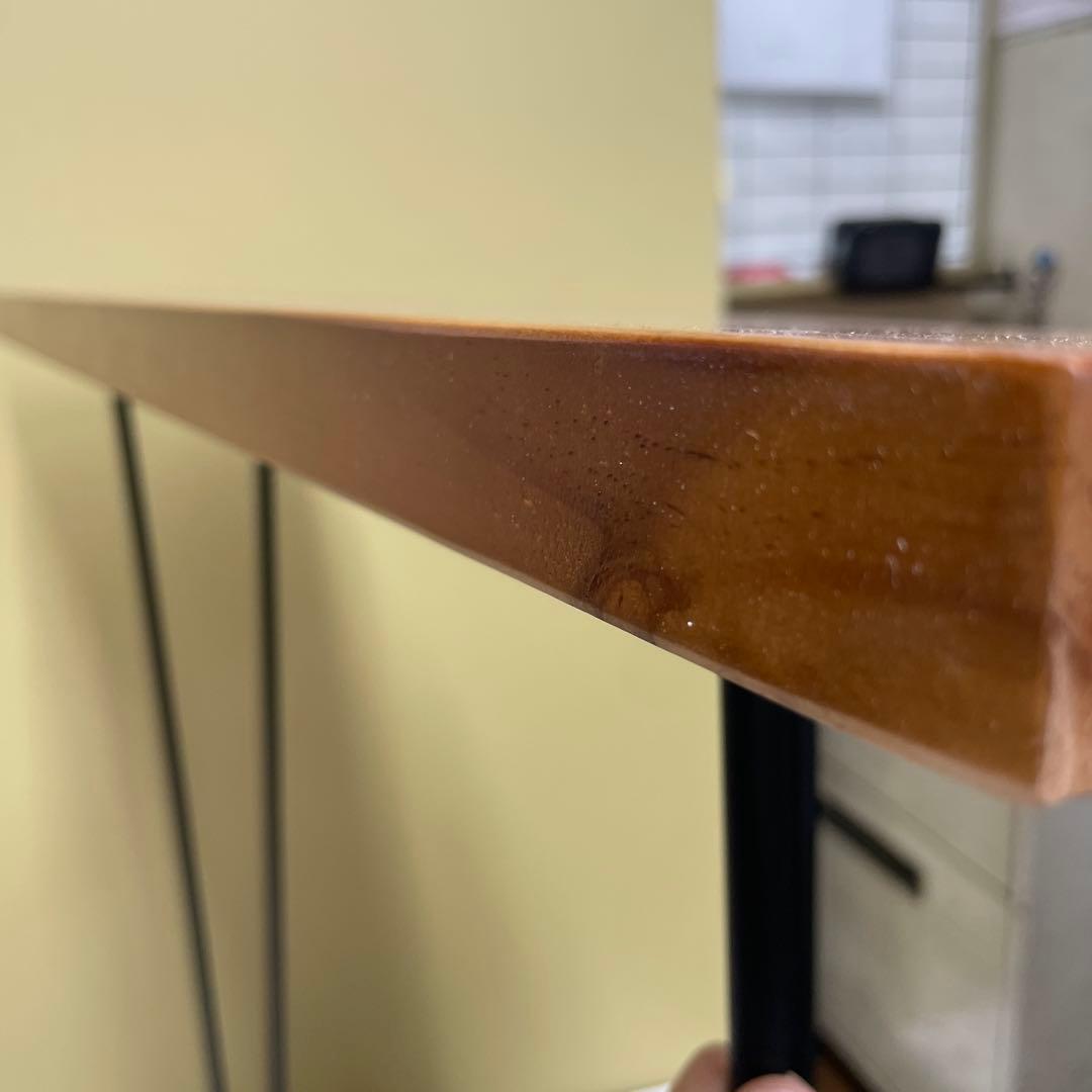 サイドテーブル　コンソールテーブル スタンディングデスク 2本足