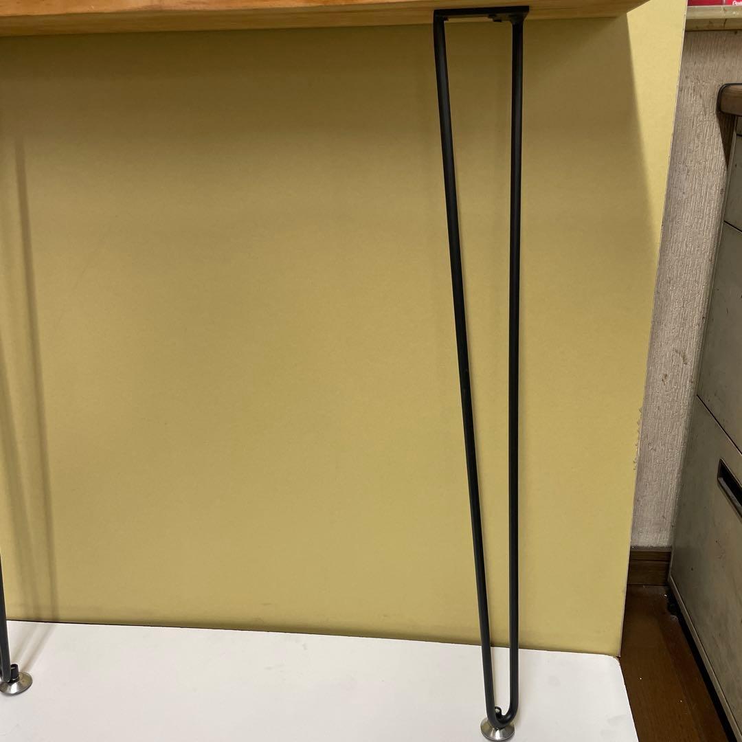 サイドテーブル　コンソールテーブル スタンディングデスク 2本足