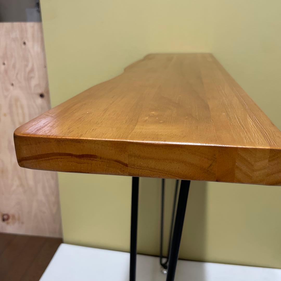 サイドテーブル　コンソールテーブル スタンディングデスク 2本足