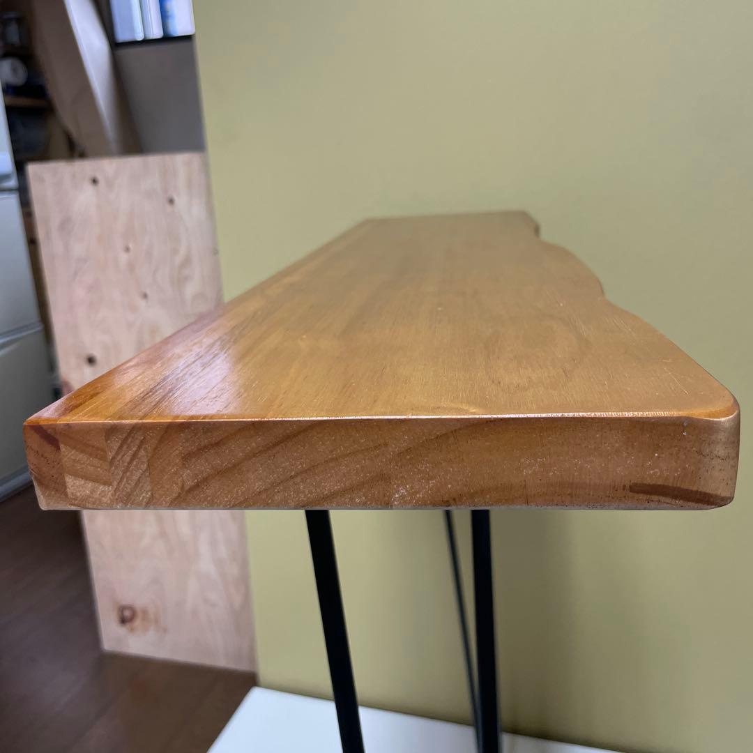 サイドテーブル　コンソールテーブル スタンディングデスク 2本足