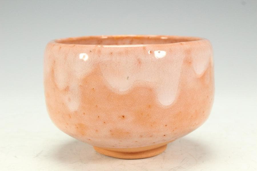 茶道具 高橋一翠作 赤楽茶碗 共箱 未使用(K-A664)