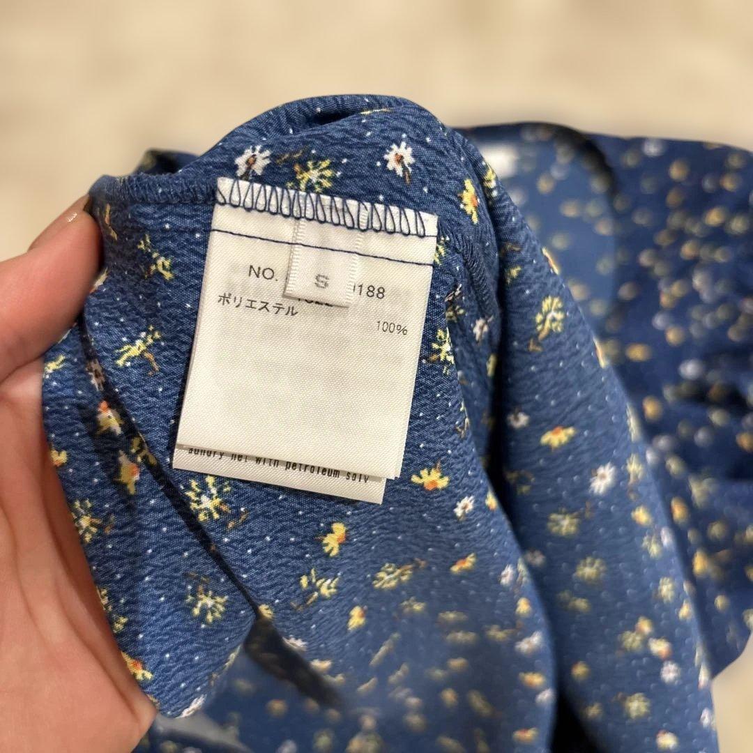 Ron Herman RHC ネイビー 花柄 Vネックタンクトップ