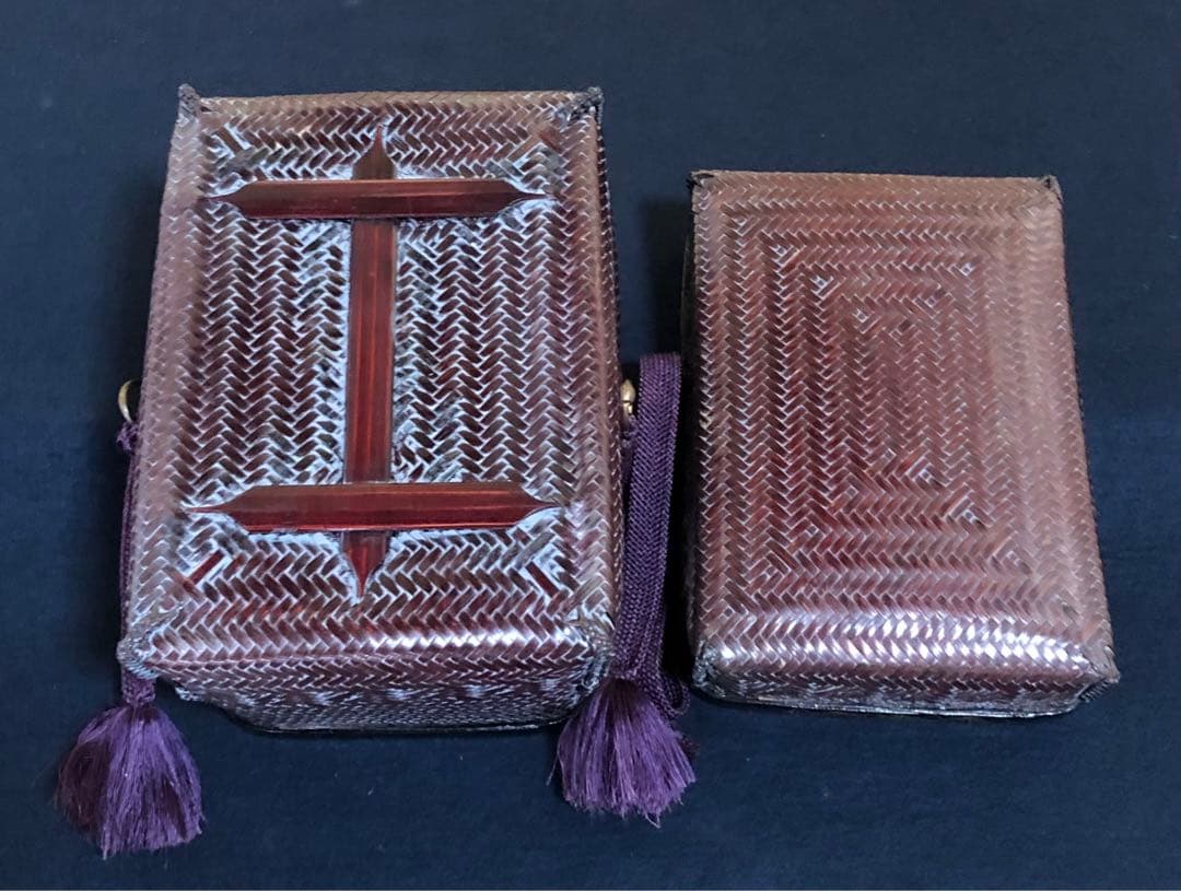 割引❗️《R》御所籠 和田鱗司造 お茶道具7点 仕覆 古帛紗 元箱251014い2