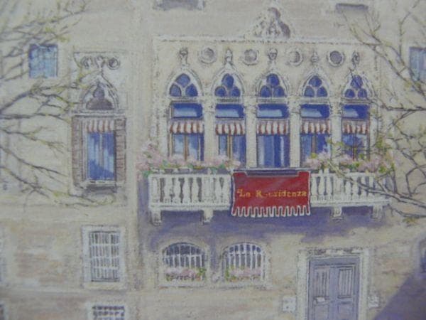 松浦安弘【昼下がりのカンポ】希少画集画、状態良好、新品高級額装付