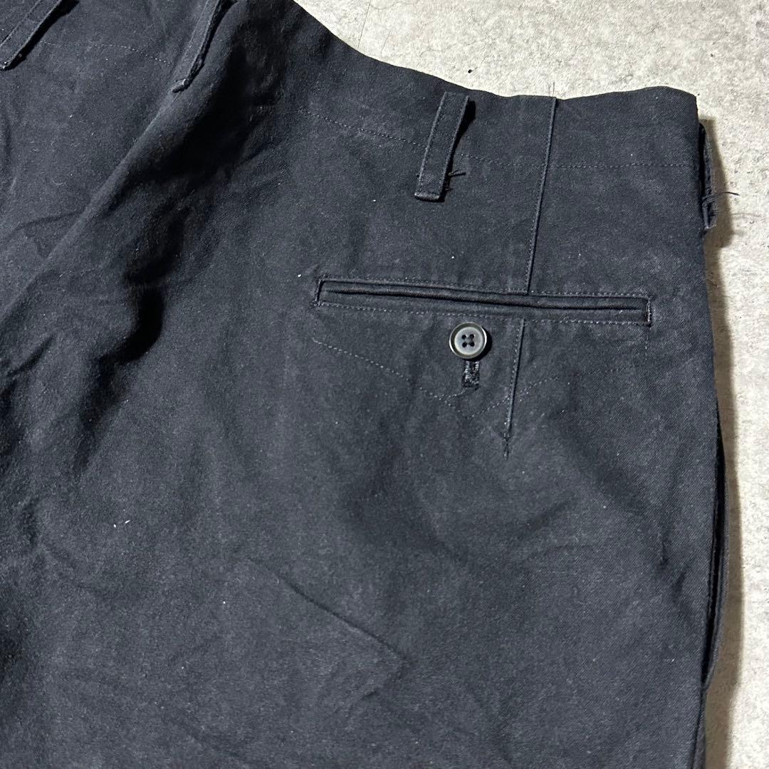 Y's for men コットン ワイドパンツ 黒 4