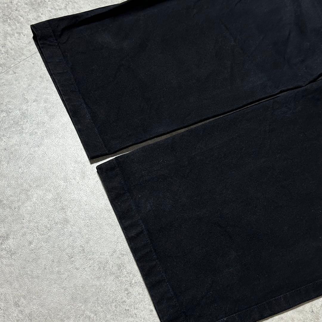 Y's for men コットン ワイドパンツ 黒 4