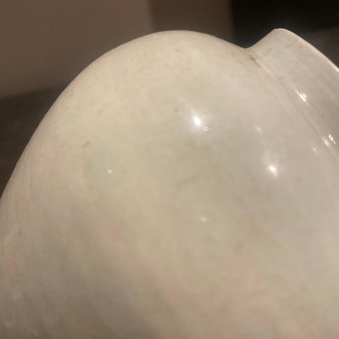 古伊万里白磁蓋付壺11cm16cm