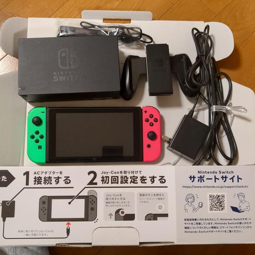 Nintendo Switch 本体 ネオンピンク/グリーン