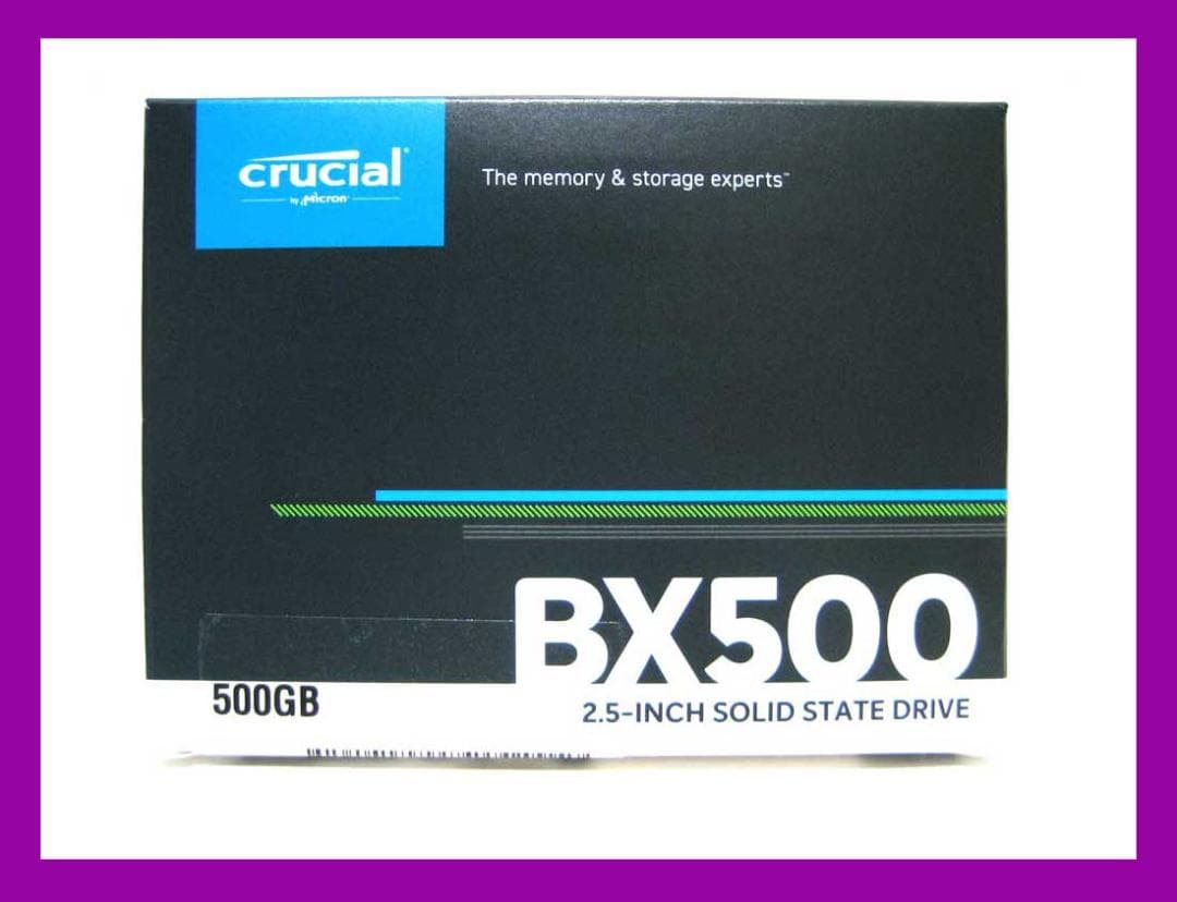 新品 Crucial BX500 500GB 2.5インチ SSD