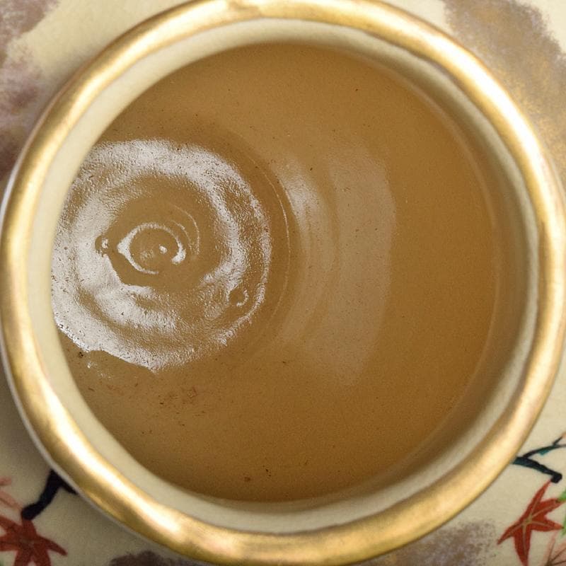 京焼　平安　山川巌造　仁清　荘壷　共箱　V　R7659B