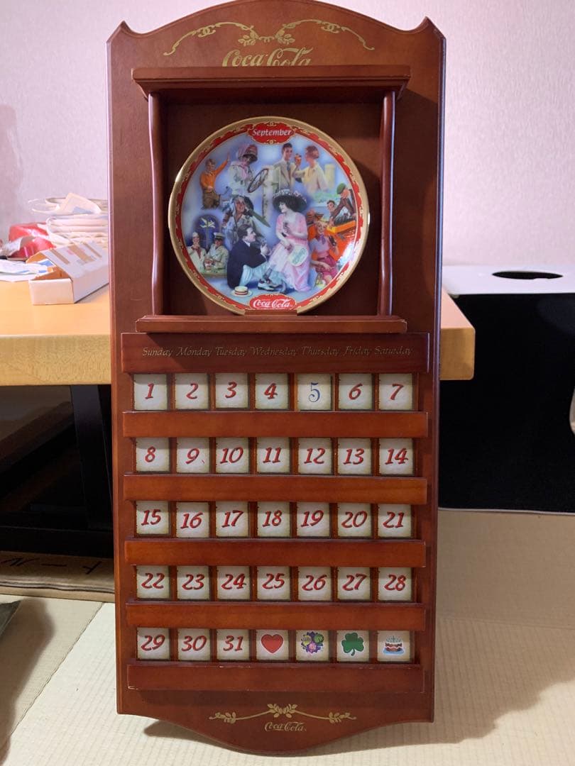 【永見】コカコーラオフィシャルプレートのカレンダー