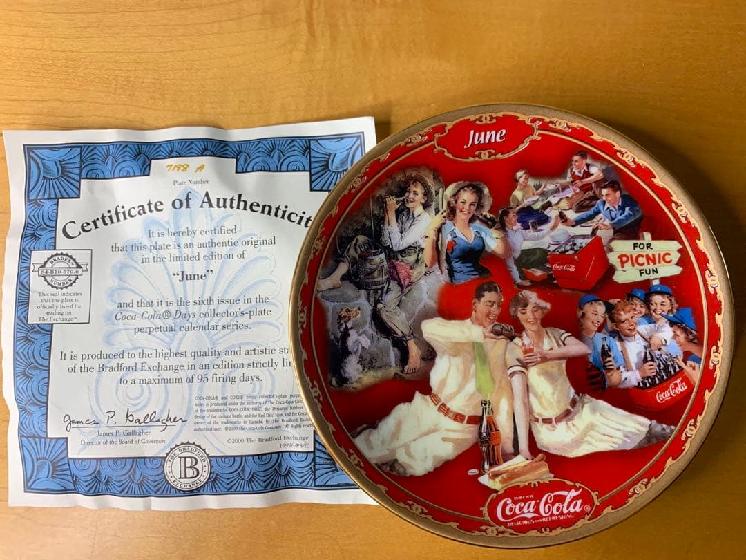 【永見】コカコーラオフィシャルプレートのカレンダー