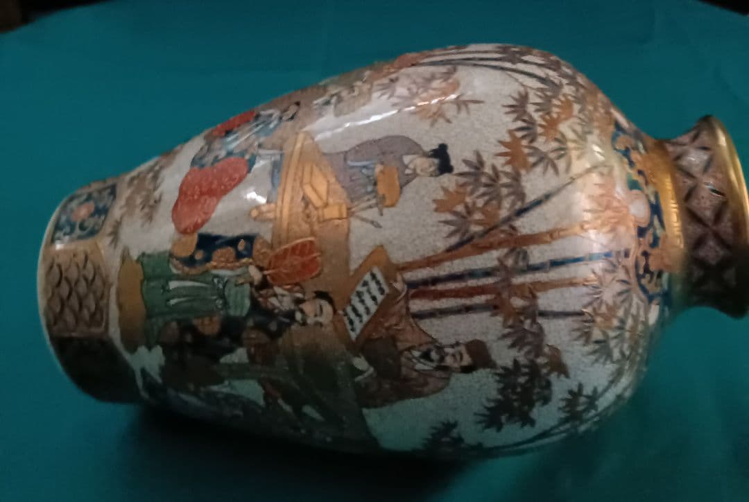 薩摩焼【献上薩摩焼人物図　七賢人図】