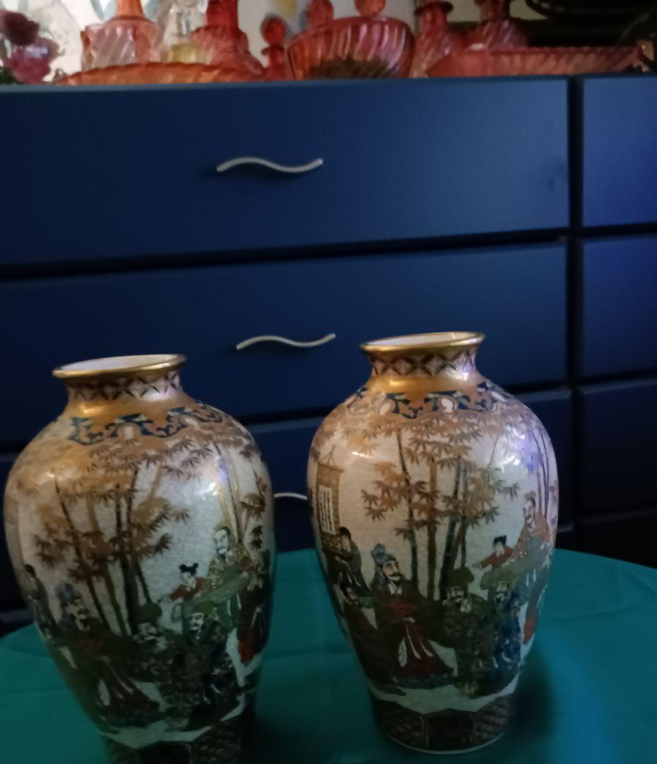 薩摩焼【献上薩摩焼人物図　七賢人図】