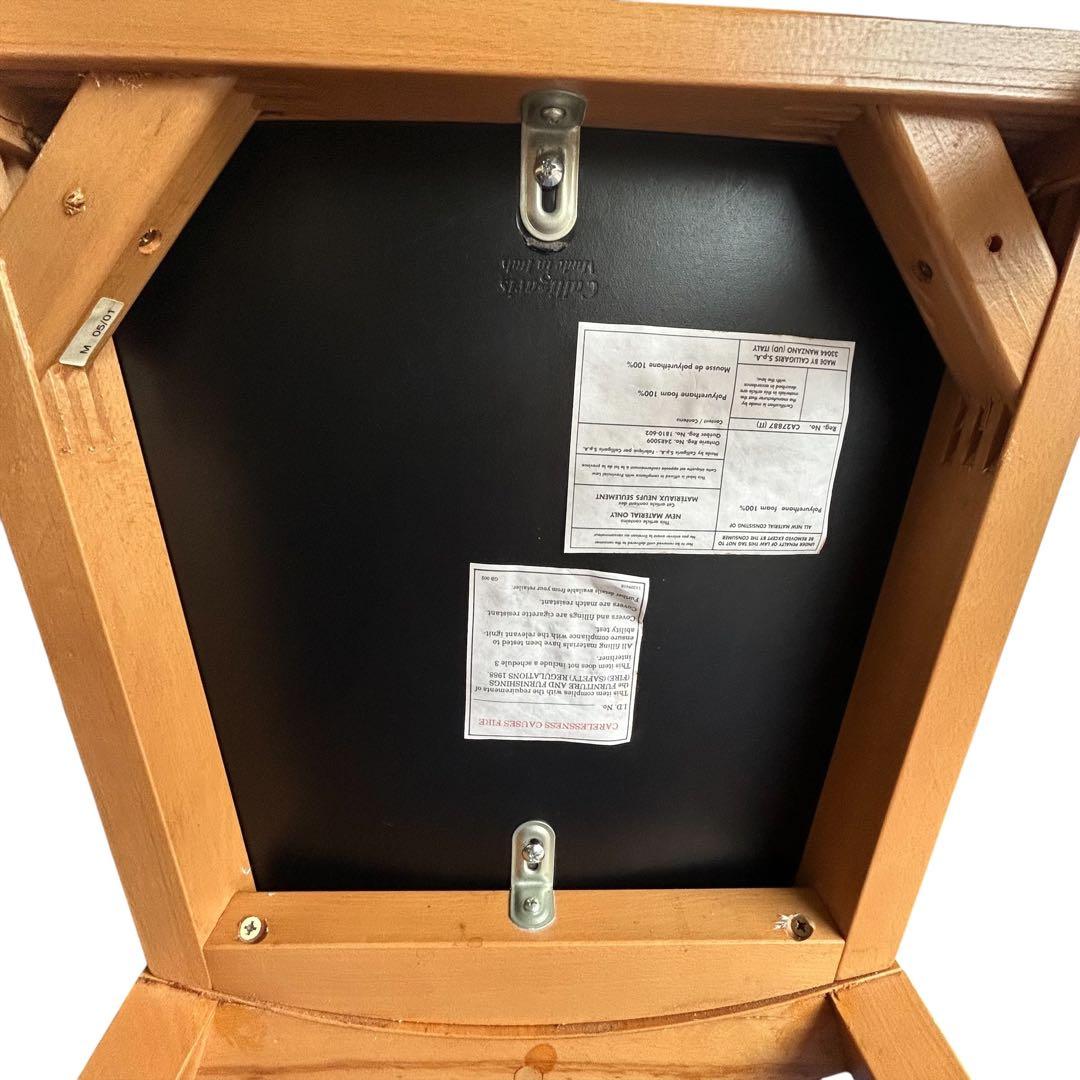 NCalligarisカリガリスダイニングチェア1脚 暖かい木目本革タン